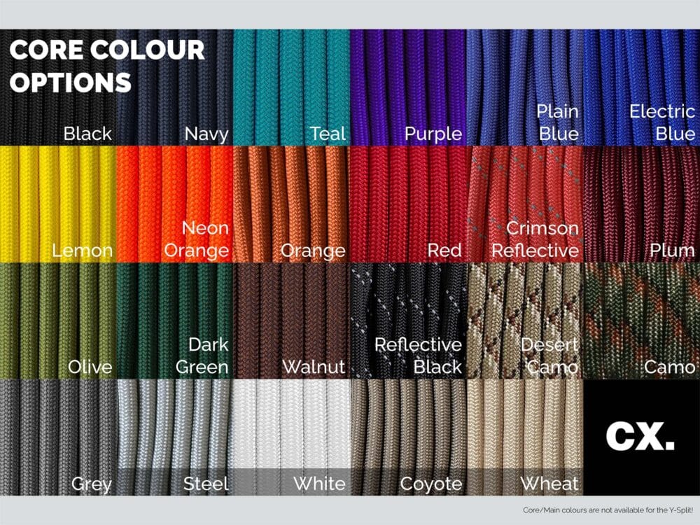 6mm-Core-25-09-25 Customize your headphone cable with the full range of cxnnected colours.