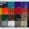 The full range of colours offered for the main cable.
