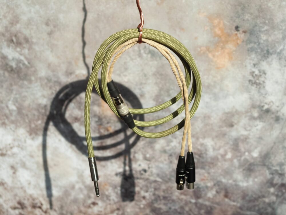 Modular re:cxnnected headphone cable for Audeze, dual mXLR headphones