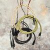 Disassembled modular re:cxnnected headphone cable for Audeze, dual mXLR headphones