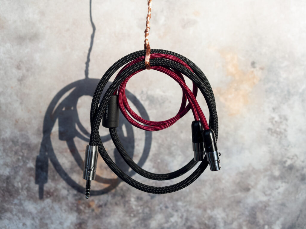Upgrade cable for HiFiMAN Sundara, Arya, Edition XS and HE series headphones. Hand-braided with premium connectors from Furutech, Neutrik or Viablue. Available in custom lengths and balanced or single-ended terminations.