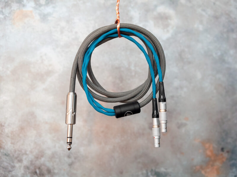 A headphone cable for the Focal Utopia, featuring a 6.3mm Furutech connector.